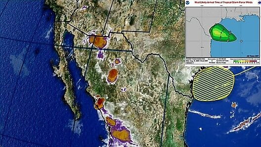 Nuevo aviso del HNC: Texas bajo amenaza de impacto de tormenta tropical