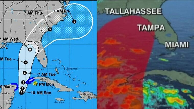 Se forma la tormenta tropical Idalia muy próxima a Cuba y con rumbo a la Florida