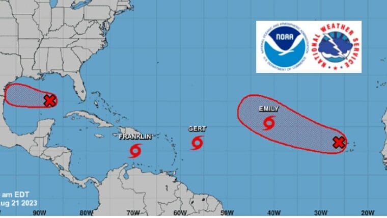 Tres tormentas tropicales ponen en alerta a Cuba y al sureste de Estados Unidos