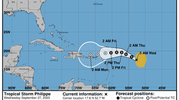 Tormenta Tropical Philippe cambiará movimiento, acercándose más al Caribe