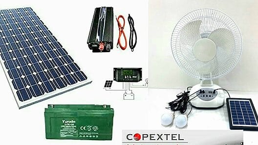 Copextel venderá paneles solares, baterías, ventiladores recargables y otros equipos eléctricos en pesos cubanos