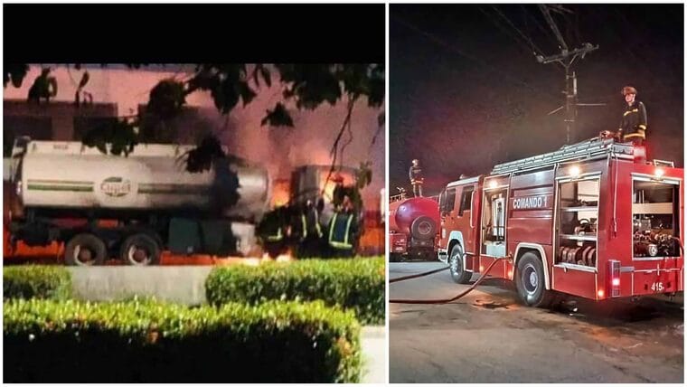 Explosión de una pipa de combustible en Pinar del Río