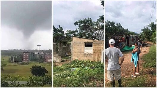 Tornado azota Playa Baracoa, dejando daños en su camino (+Video)