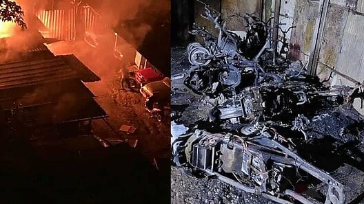 Incedio en La Habana deja una docena de motos calcinadas