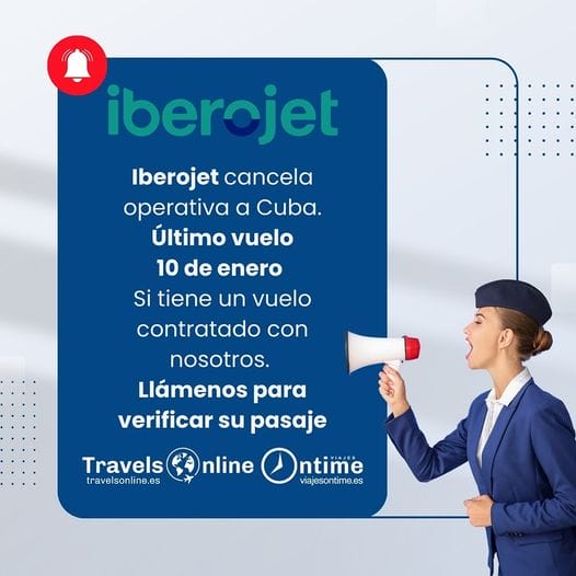 Cancels Iberojet Cuba