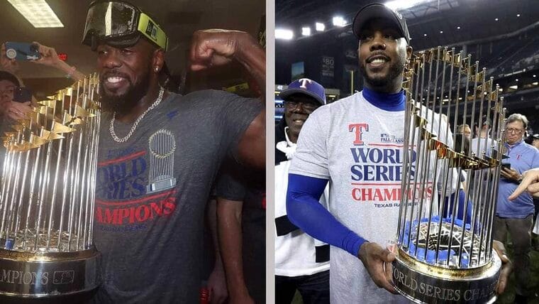 Cuba sigue haciendo historia en las Grandes Ligas: Adolis y Chapman se coronan con los Rangers de Texas