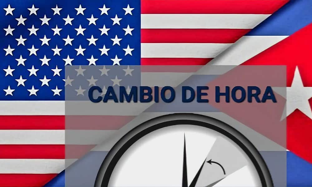 As of this Sunday, Cuba and the United States are changing time