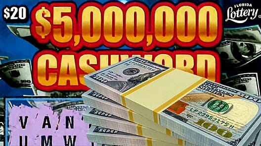 Una suertuda mujer ganó $5 millones de dólares con un raspadito de lotería en Florida