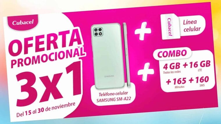 Cubacel lanza oferta que incluye un teléfono Samsung y línea móvil