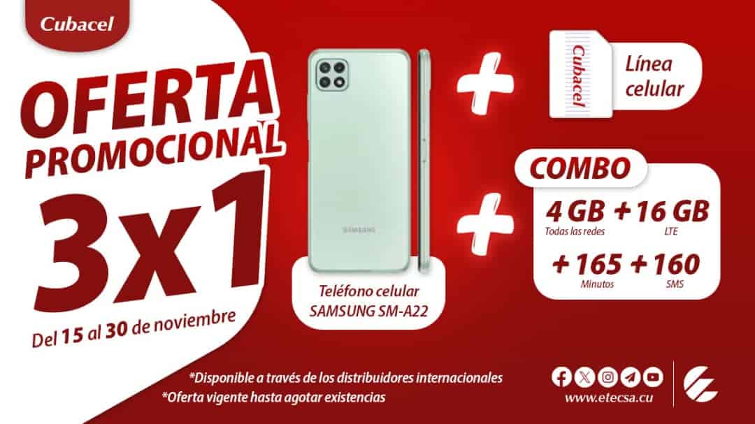 oferta cubacel samsung