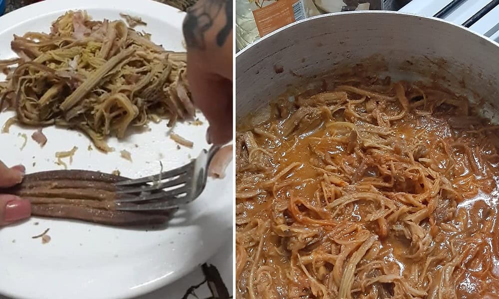 ropa vieja cáscara de plátanos