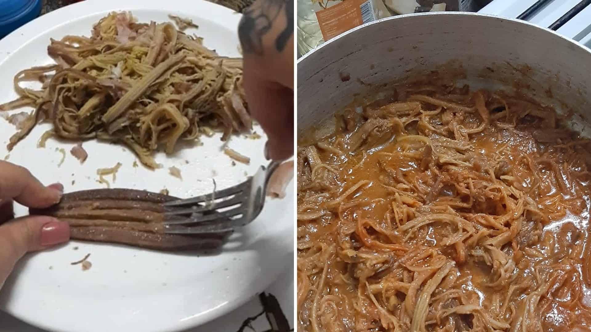 ropa vieja cáscara de plátanos