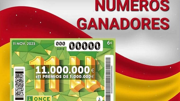 Números premiados en el sorteo 11/11 de la ONCE de 2023