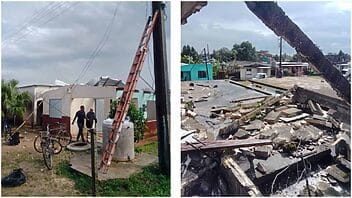 Fuerte tornado golpea Los Arabos en Matanzas