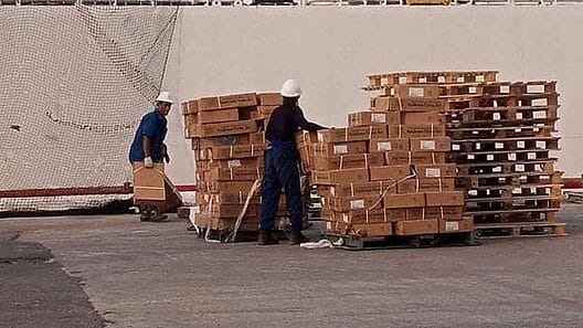 Cuba: descargan buque con pollo para la canasta familiar