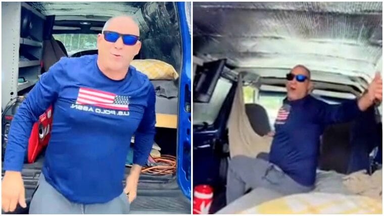 Cubano de Miami vive en una camioneta y se ahorra los altos costos de la renta en Florida