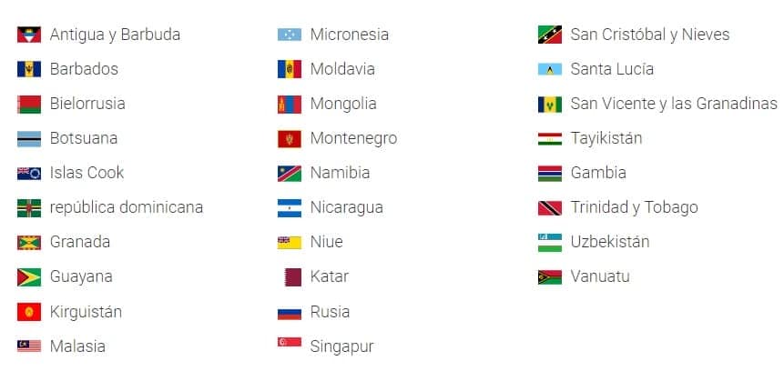 países visados cuba