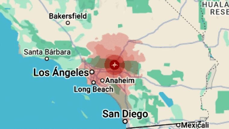 Sismo de Magnitud 4.2 Sacude el Sur de California con epicentro en Lytle Creek