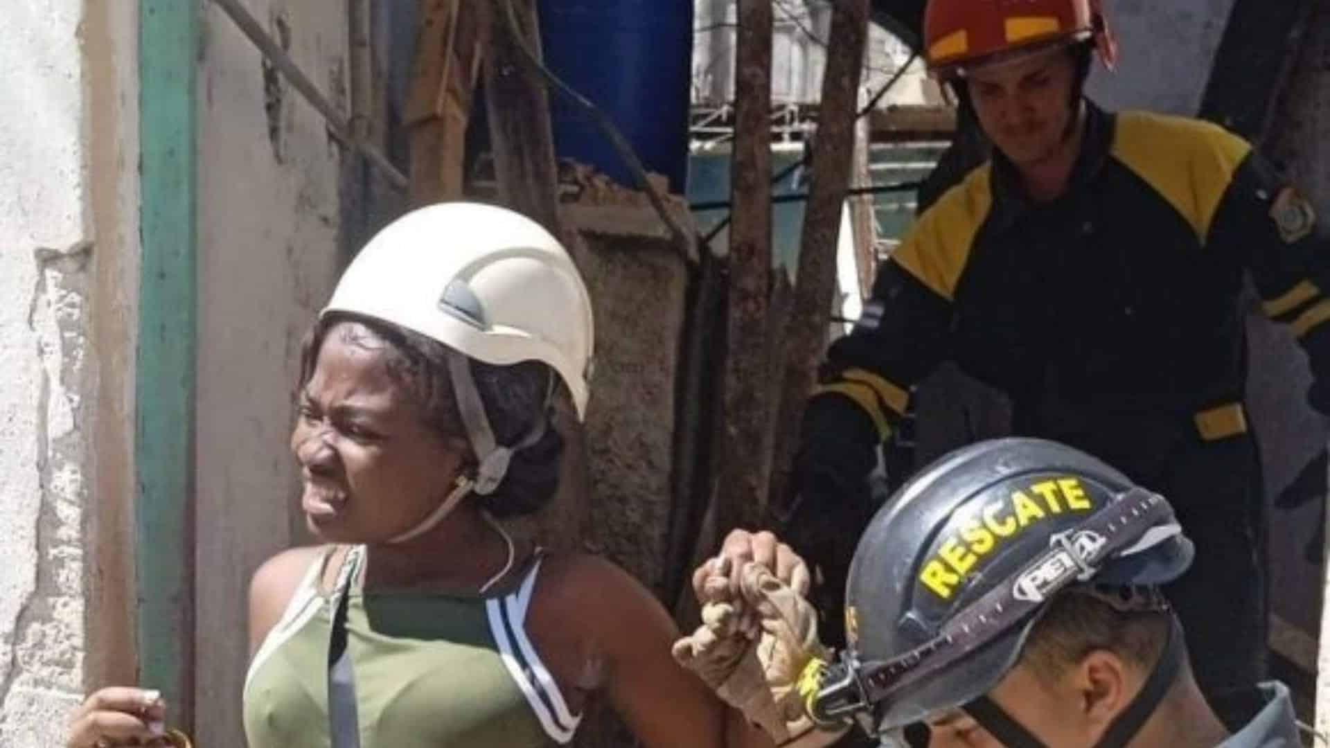 Three people were rescued alive