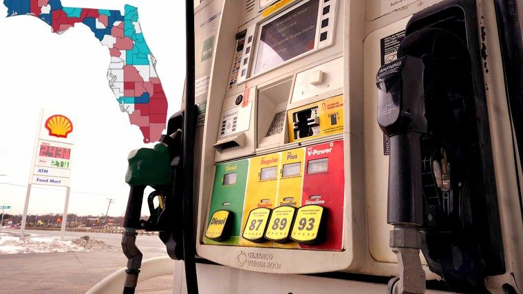 Suben precios de la gasolina en Florida en marzo