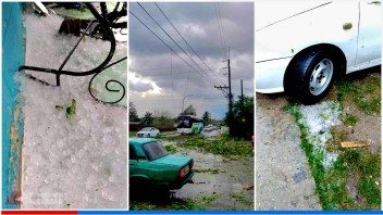Granizada sorprende a Guanajay y otras localidades en Cuba (+Video)