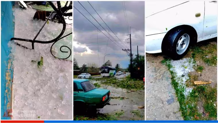 Granizada sorprende a Guanajay y otras localidades en Cuba (+Video)