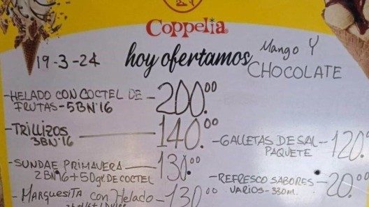 Quejas por los precios del helado en los Coppelias estatales cubanos