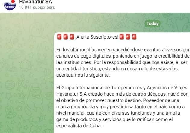 alerta havanatur