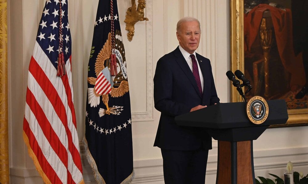 El presidente de Estados Unidos, Joe Biden, pronuncia un discurso en una conferencia de prensa de EE.UU.