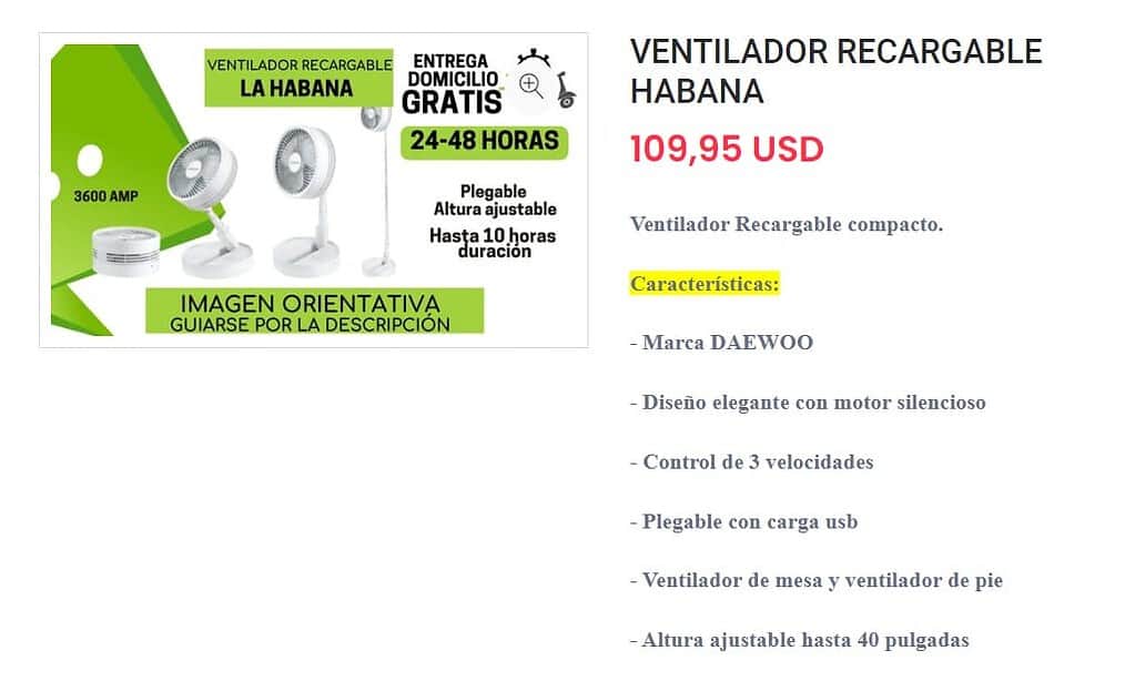 As Puedes Comprar Ventiladores Recargables Para Enviar A Tu Familia En as-puedes-comprar-ventiladores-recargables-para-enviar-a-tu-familia-en