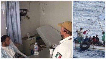 Balseros cubanos rescatados en altamar pretenden quedarse en México