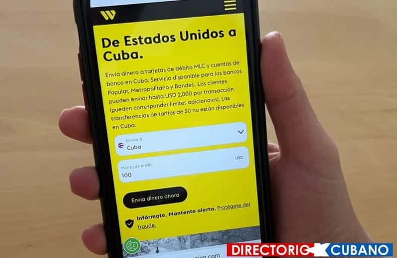 western union dolares cuba