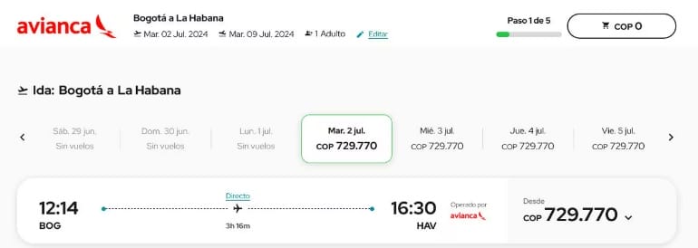 precio avianca
