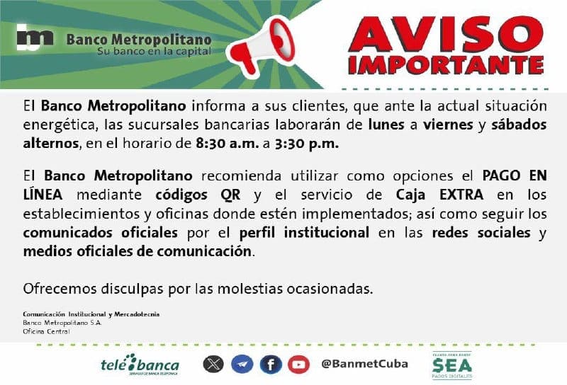 BM aviso