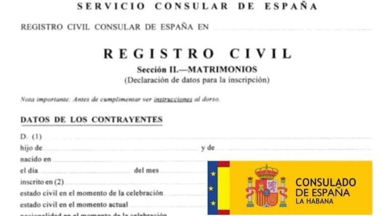 Citas en el Consulado de España en La Habana: ¿cómo marchan las transcripciones de matrimonio?