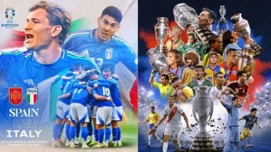 España vs. Italia en un duelo de titanes de la Eurocopa. Comienza la Copa América