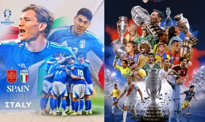 España vs. Italia en un duelo de titanes de la Eurocopa. Comienza la Copa América