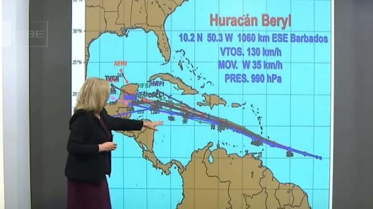 Huracán Beryl: parte meteorológico para hoy en Cuba