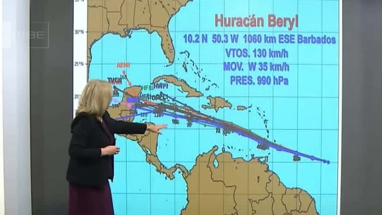 Huracán Beryl: parte meteorológico para hoy en Cuba