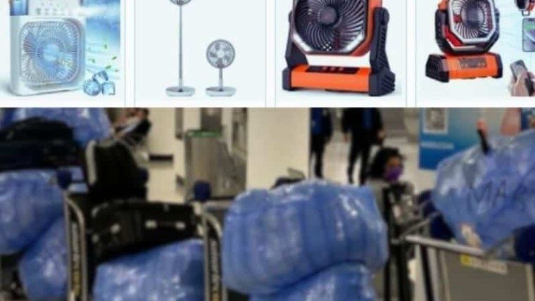 Ni 1 ni 10: esta es la cantidad de ventiladores recargables que puedes llevar a Cuba