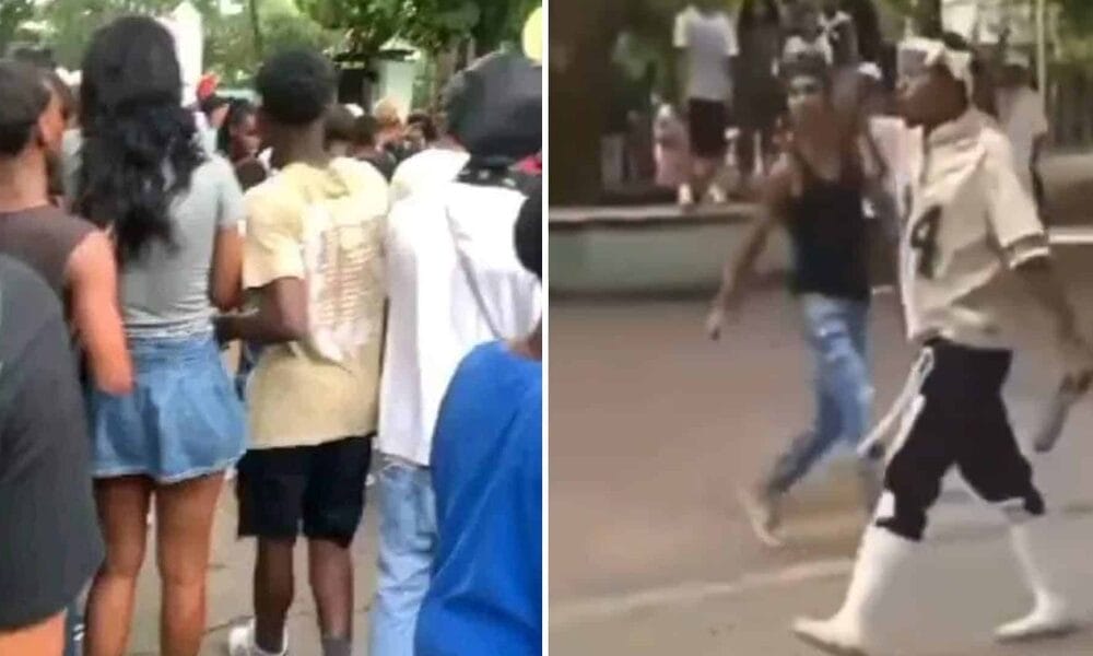 pelea jóvenes habana finca monos