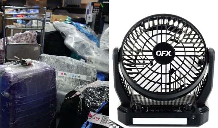 Regulaciones de la Aduana de Cuba sobre la entrada de ventiladores recargables