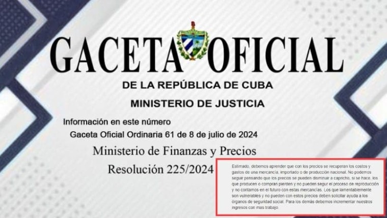 Cuba: Ministerio sugiere pedir ayuda o trabajar más a quienes no pueden pagar precios topados