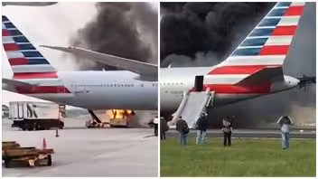 Evacuan vuelo de American Airlines con destino a Miami por incendio en la cabina