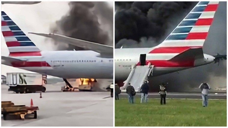 Evacuan vuelo de American Airlines con destino a Miami por incendio en la cabina