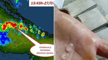 Reportan tres tormentas locales severas en Cuba