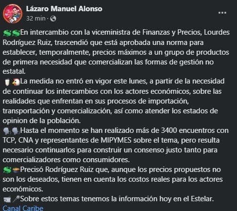 tope precios ministra
