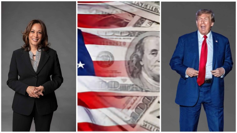 Kamala Harris propone como presidenta entregar cheques de estímulo, créditos fiscales y controlar precios. Trump dice que eso es «comunismo»