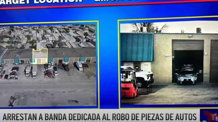 Cubanos involucrados en red de robo de piezas de autos en Miami