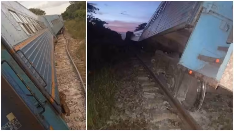 Informan sobre descarrilamiento de tren en Cuba